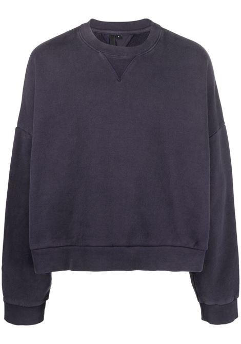 Blue drop-shoulder crew-neck sweatshirt - ENTIRE STUDIOS men